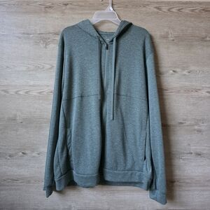 Men’s XL Green Full Zip Hoodie Athleisure Athletic Jacket NWT